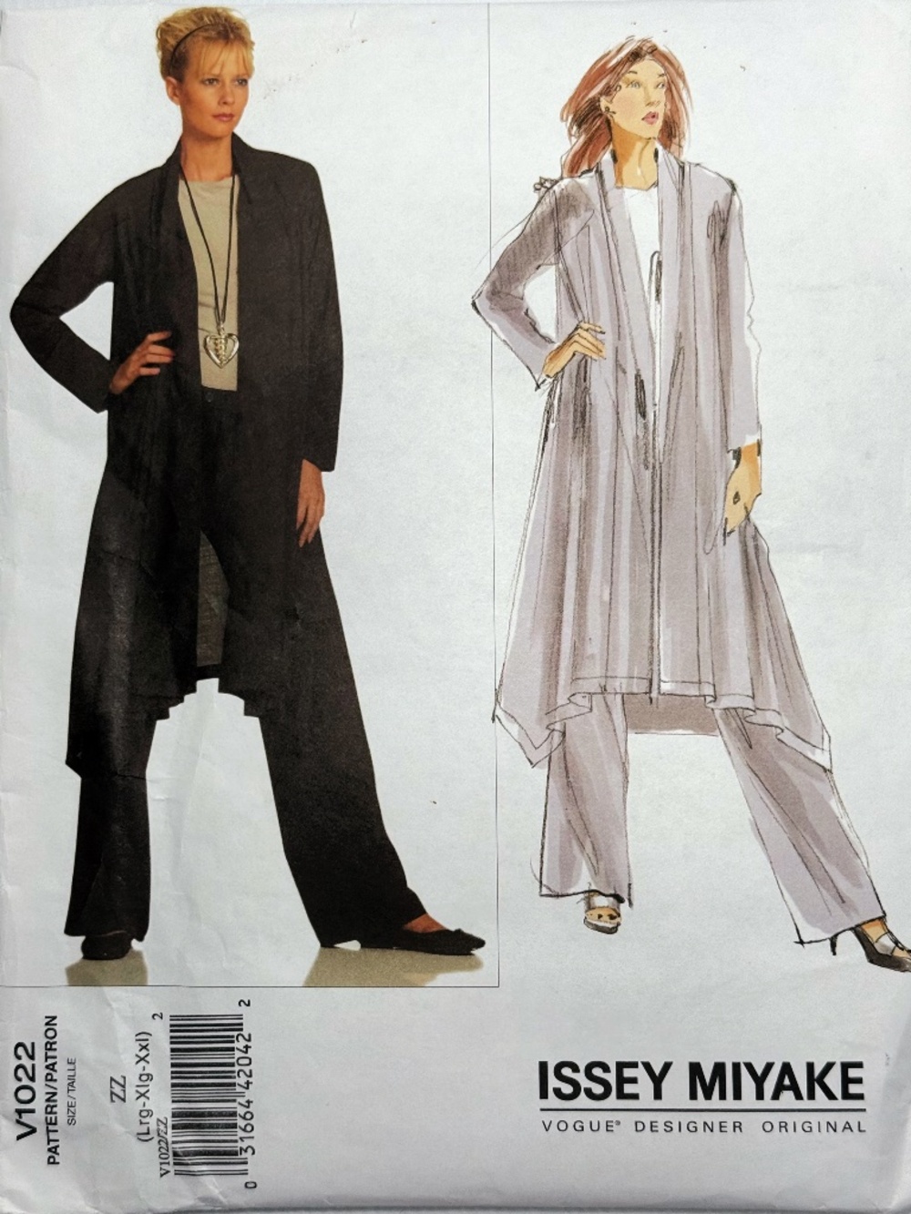 Vogue V1022 Issey Miyake OOP Sewing Pattern - Designer Original - L XL XXL